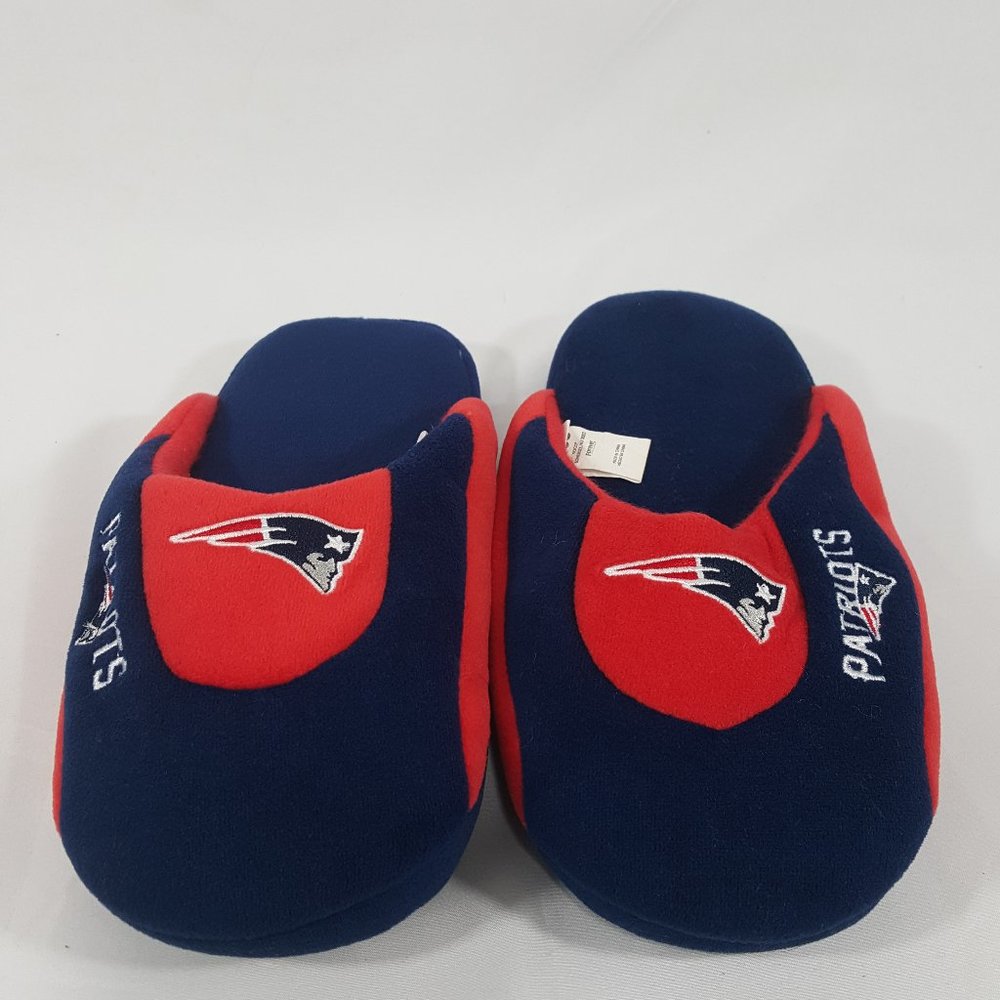 FOCO NEW ENGLAND PATRIOTS YOUTH COLORBLOCK SLIDE SLIPPER